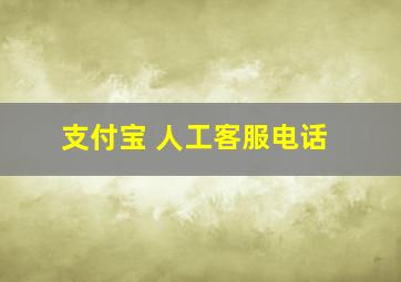 支付宝 人工客服电话